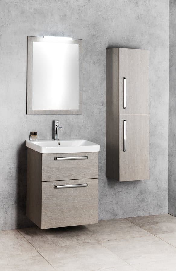 THEIA Szafka umywalkowa 56,4x70x44,2 cm, 2 szuflady, sosna rustykalna