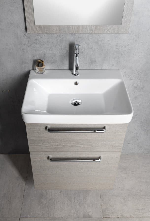 THEIA Szafka umywalkowa 56,4x70x44,2 cm, 2 szuflady, sosna rustykalna