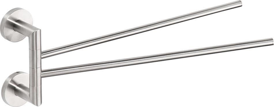 X-STEEL podwójny obrotowy wieszak na ręczniki stal nierdzewna mat