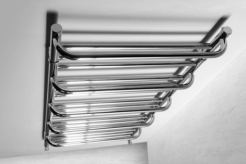 MANISA grzejnik łazienkowy 600x1328mm, z pięcioma wieszakami na ręczniki, chrom