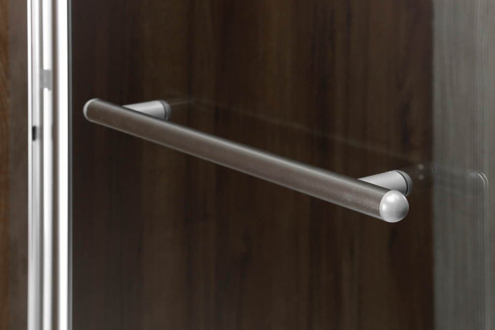 RIONI parawan wannowy podnoszony pneumatycznie, szer. 710 mm, szkło czyste, chromowany