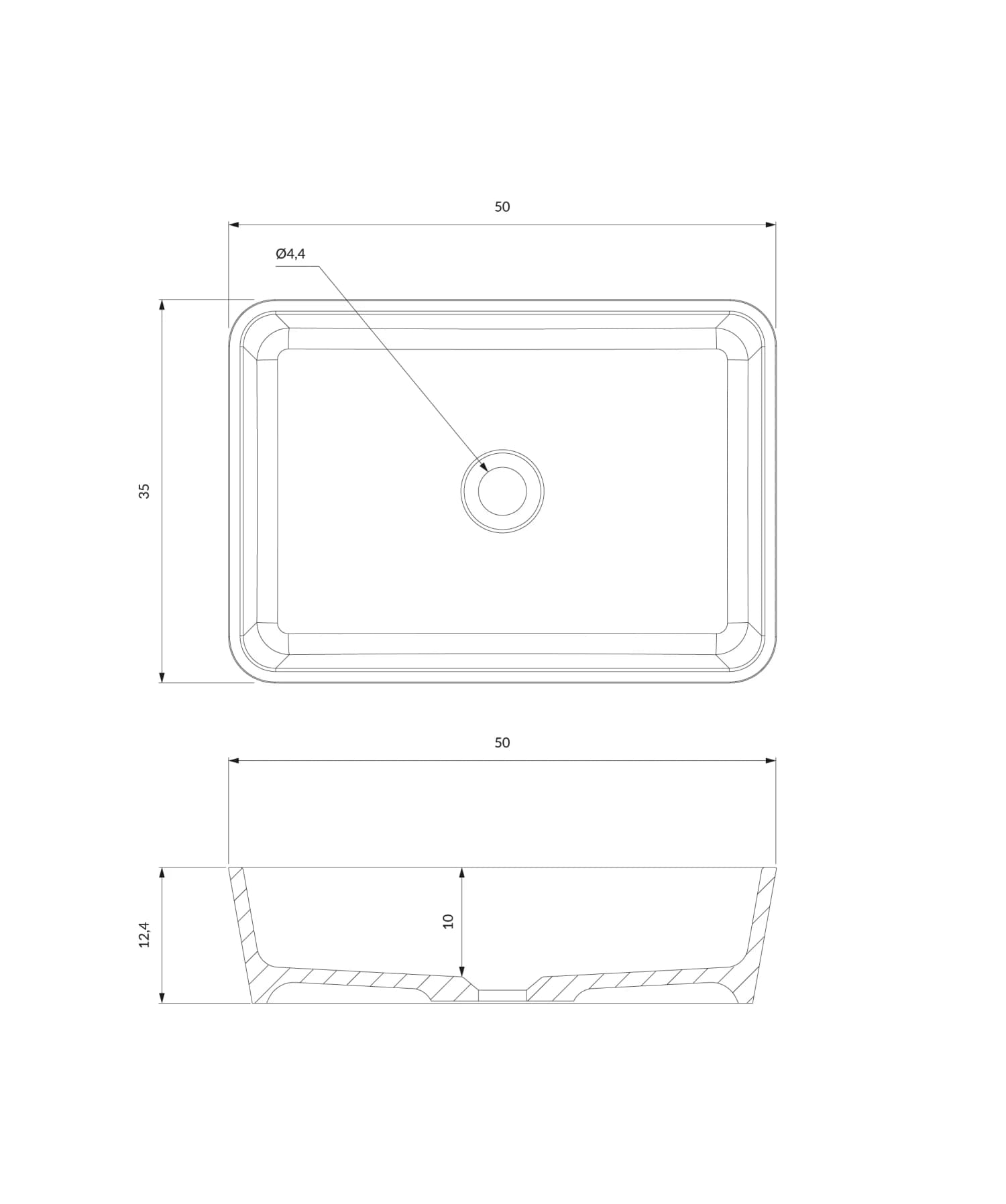 PARMAUNBCP Rysunek techniczny
