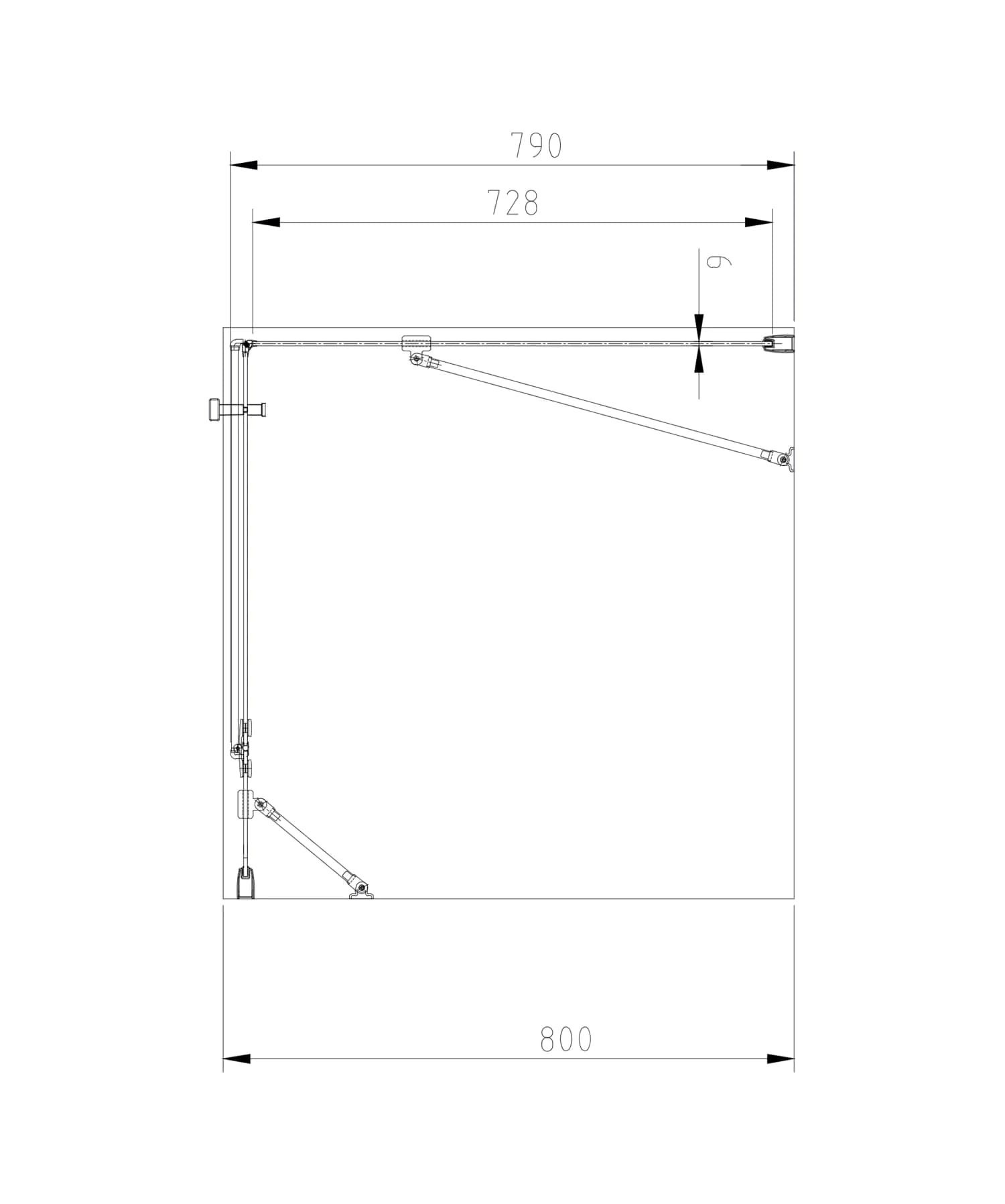 ADR80XCRTR Rysunek techniczny