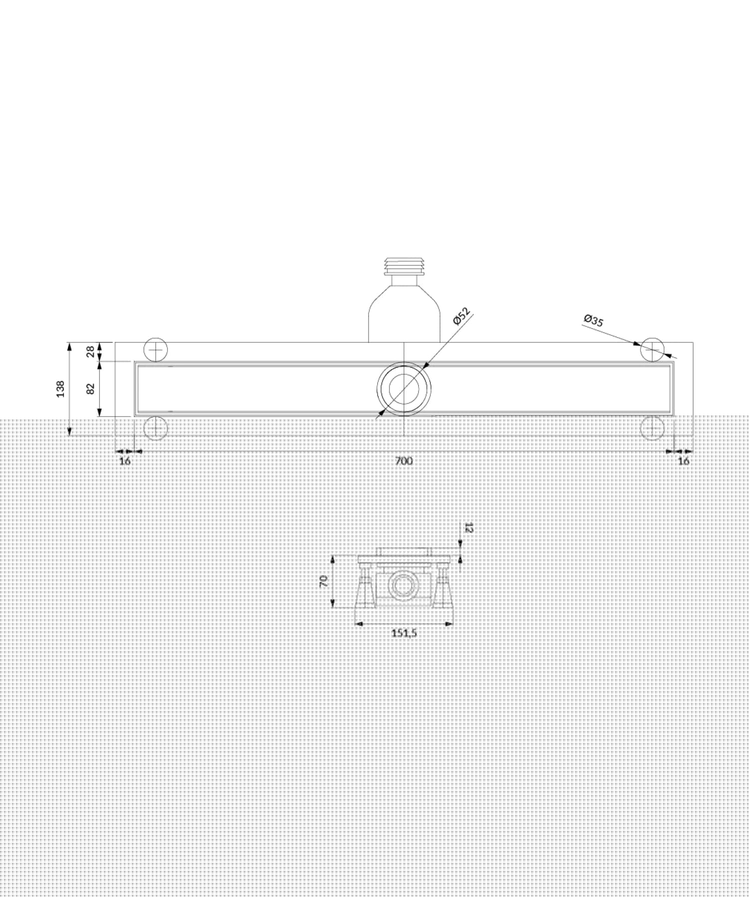 LOWFIX70TSL Rysunek techniczny