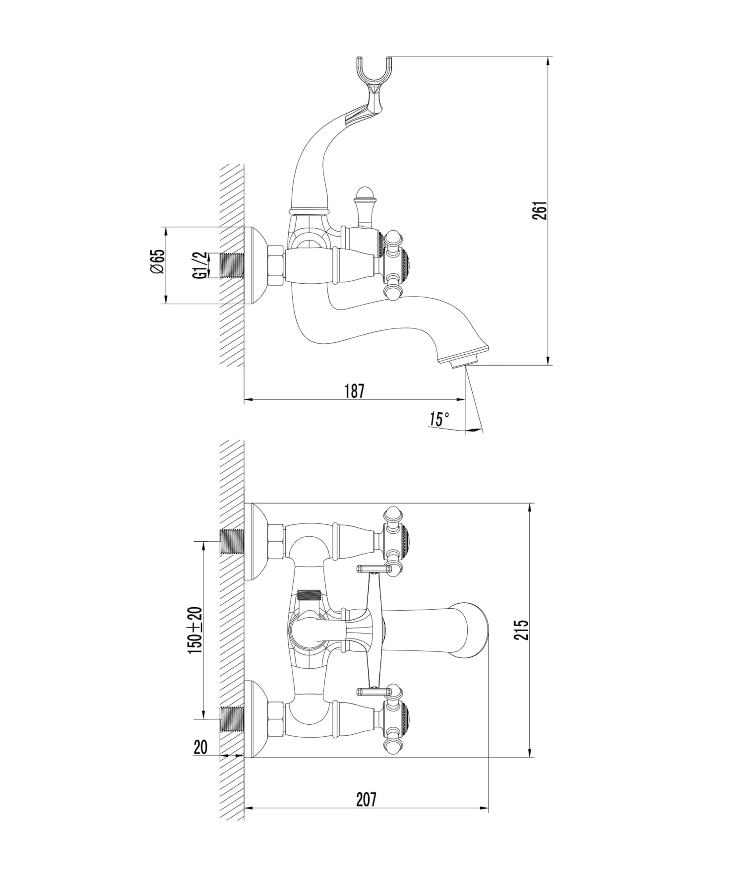 RE7231BR Rysunek techniczny