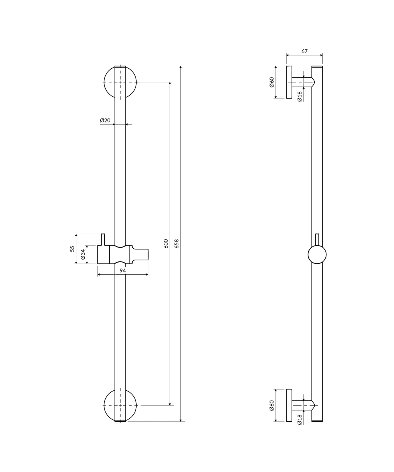 MICROPHONE-SGLB Rysunek techniczny