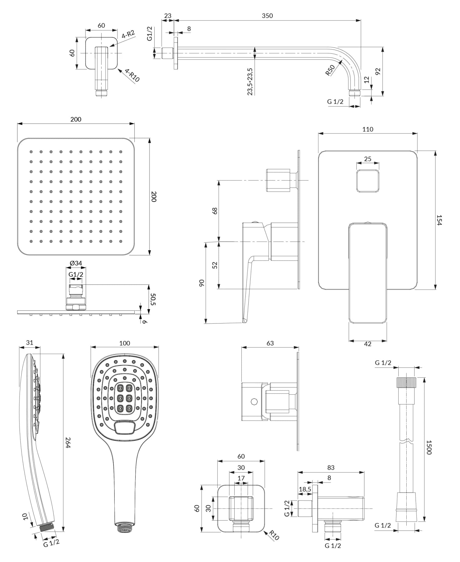 SYSPM16ACRB Rysunek techniczny