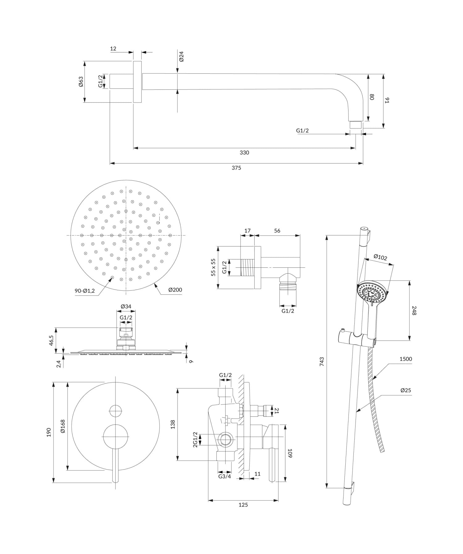 SYSY17CR Rysunek techniczny