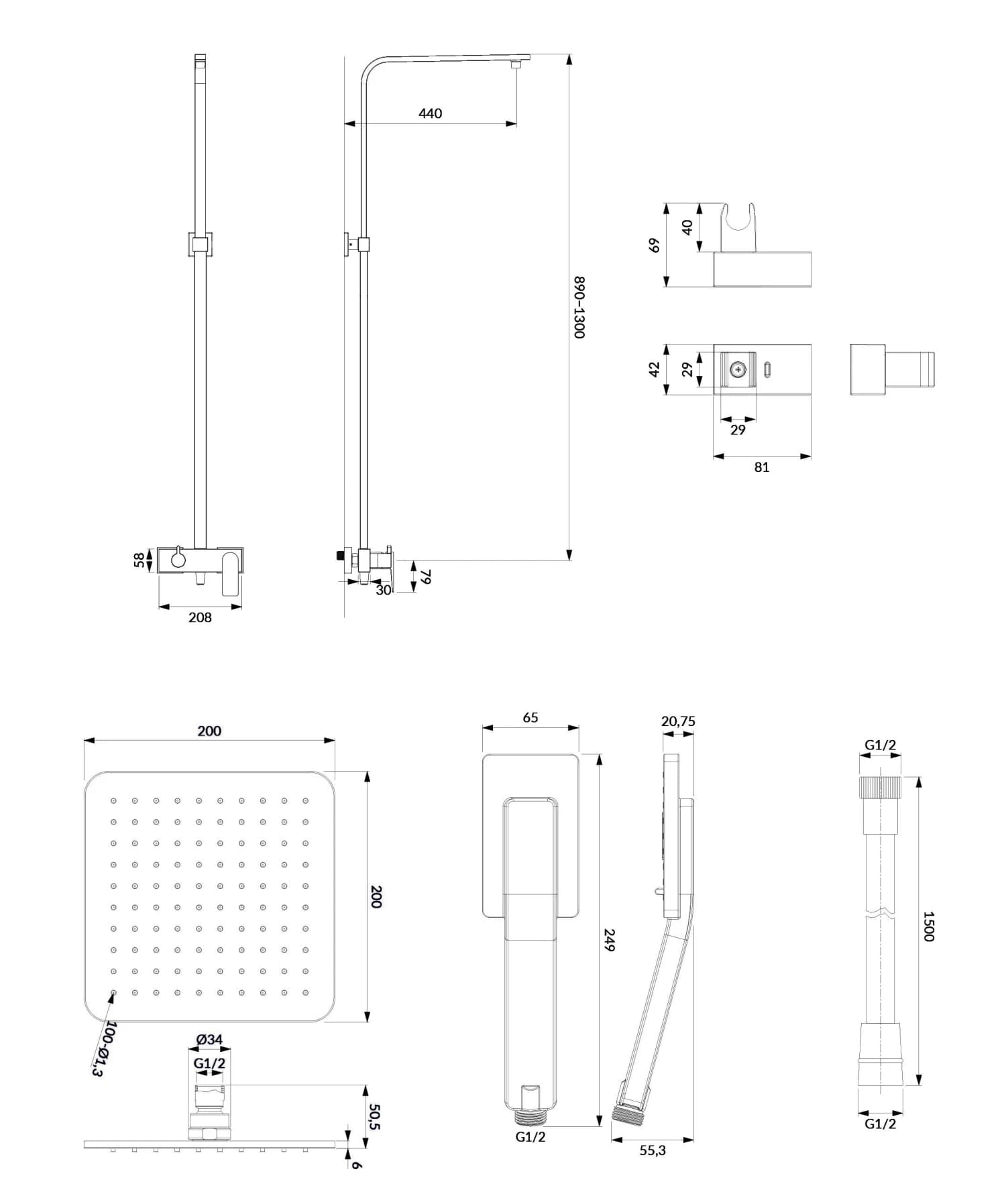 BA7844BL Rysunek techniczny