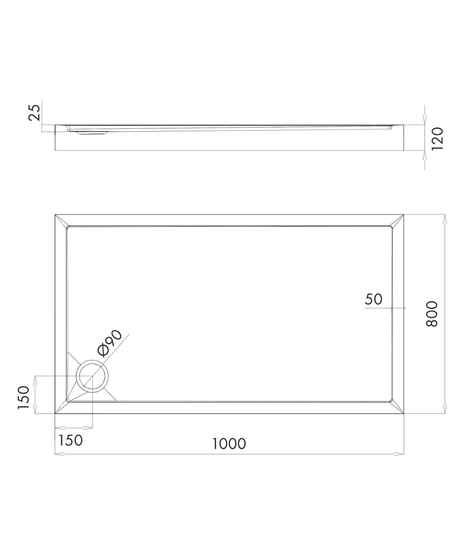 CAMDEN80-100-PBP Rysunek techniczny