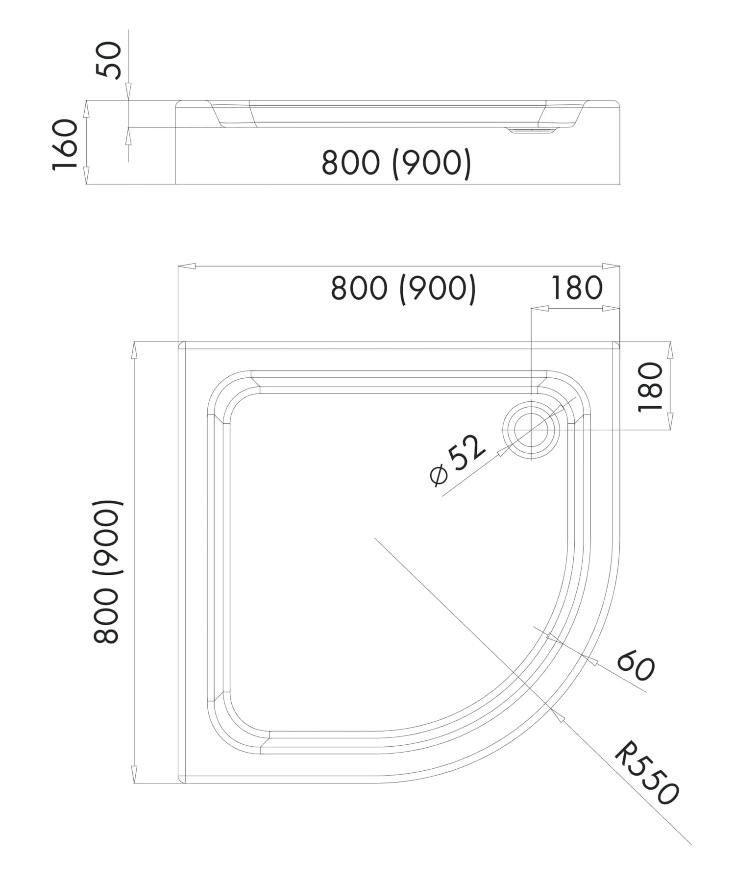 INVESTPROJECT90BP Rysunek techniczny