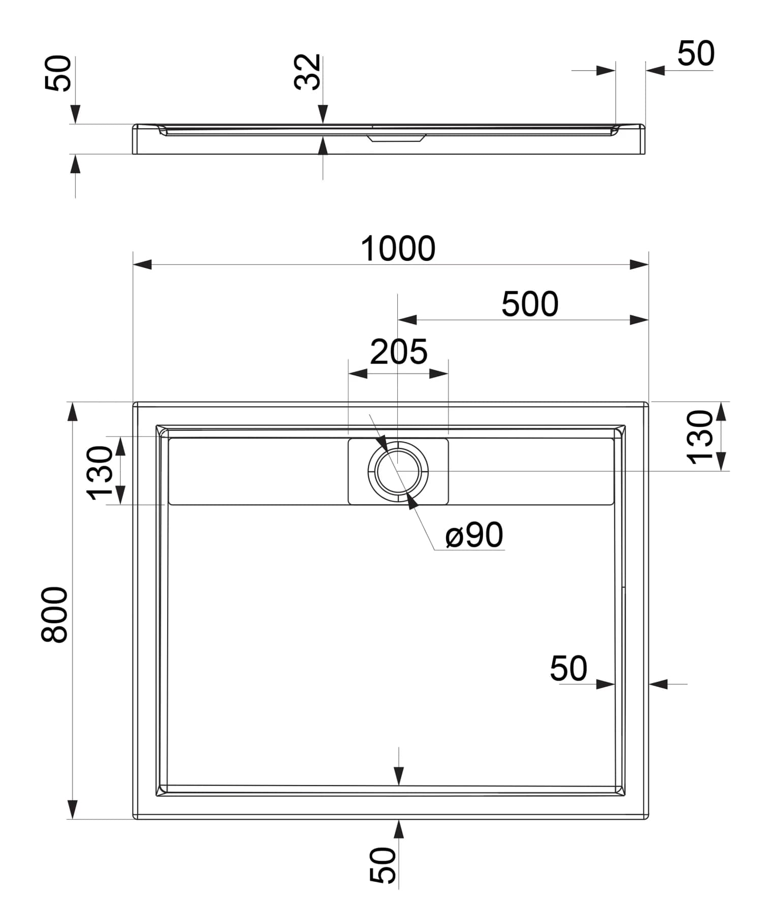 BROOKLYN80-100-PBP Rysunek techniczny
