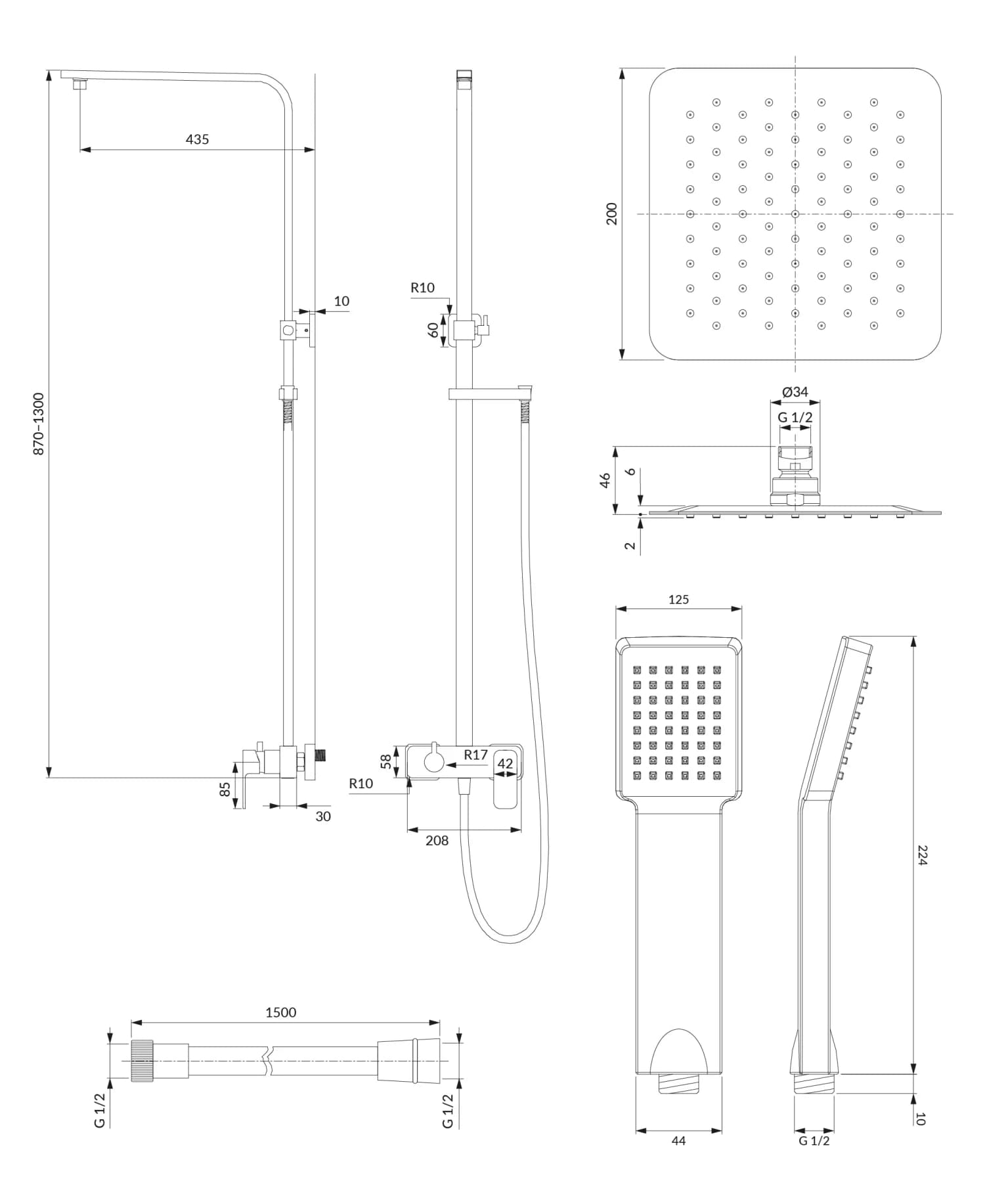 AP2244CR Rysunek techniczny