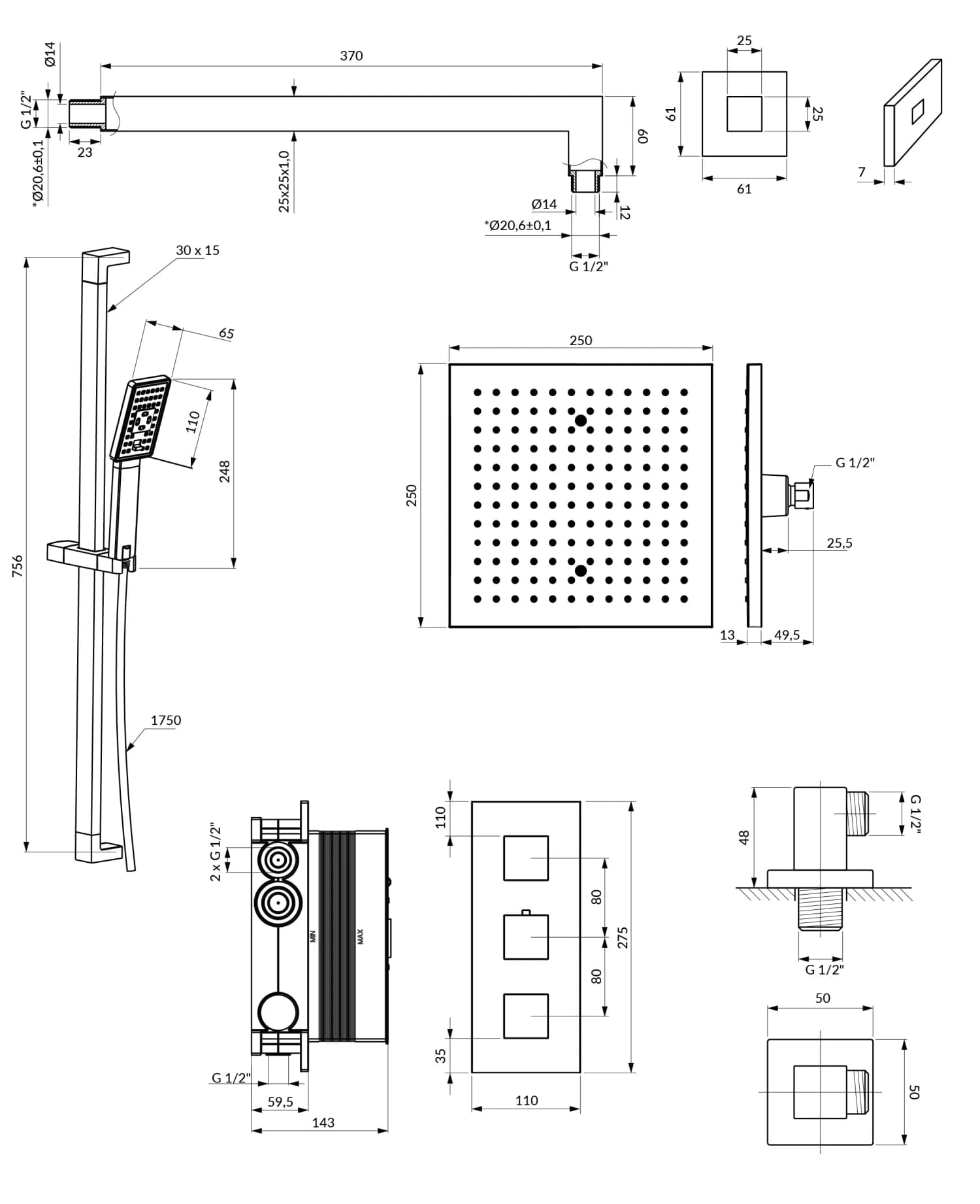 SYSFR12XCR Rysunek techniczny