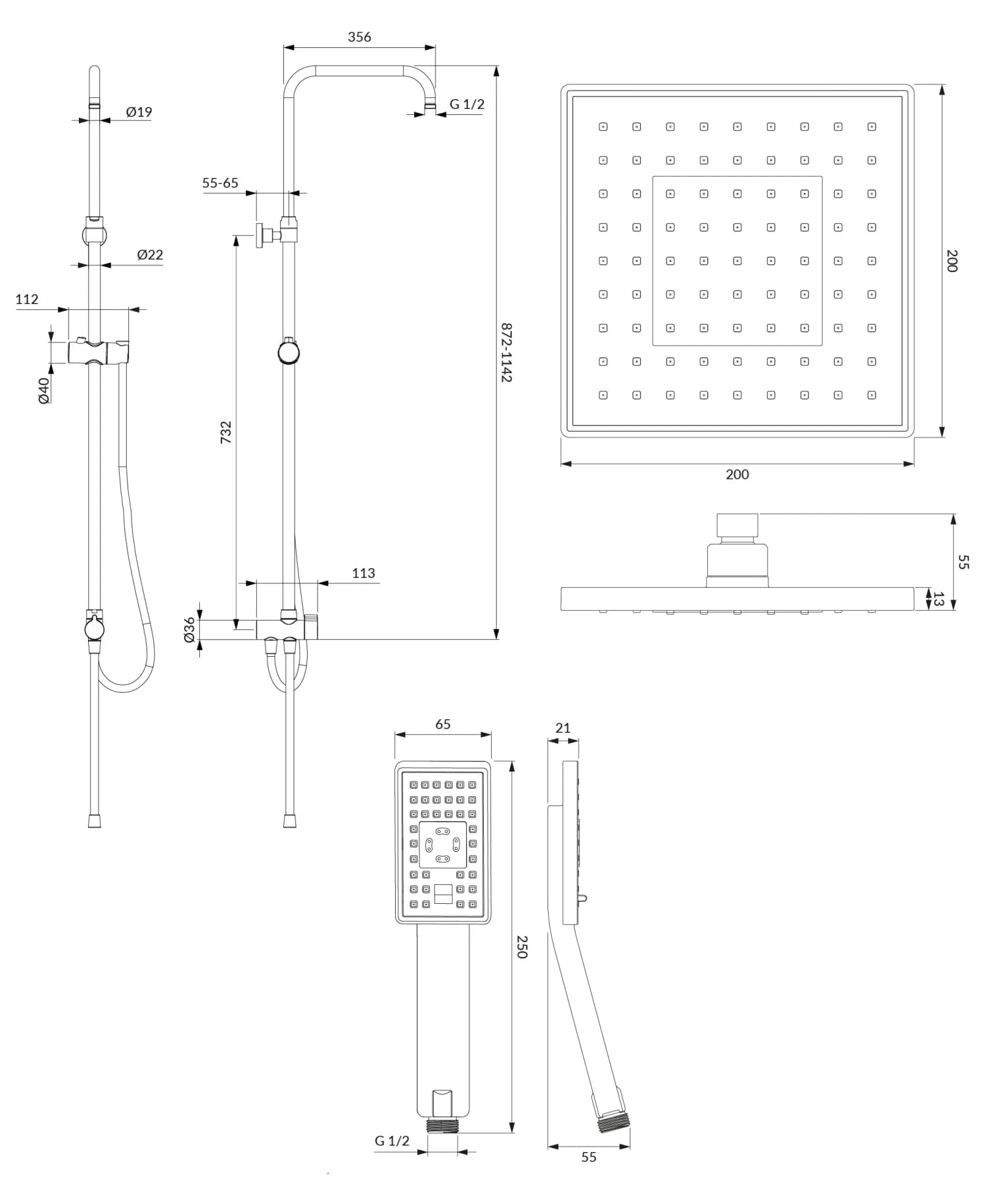 SYSJIMJIMBL Rysunek techniczny