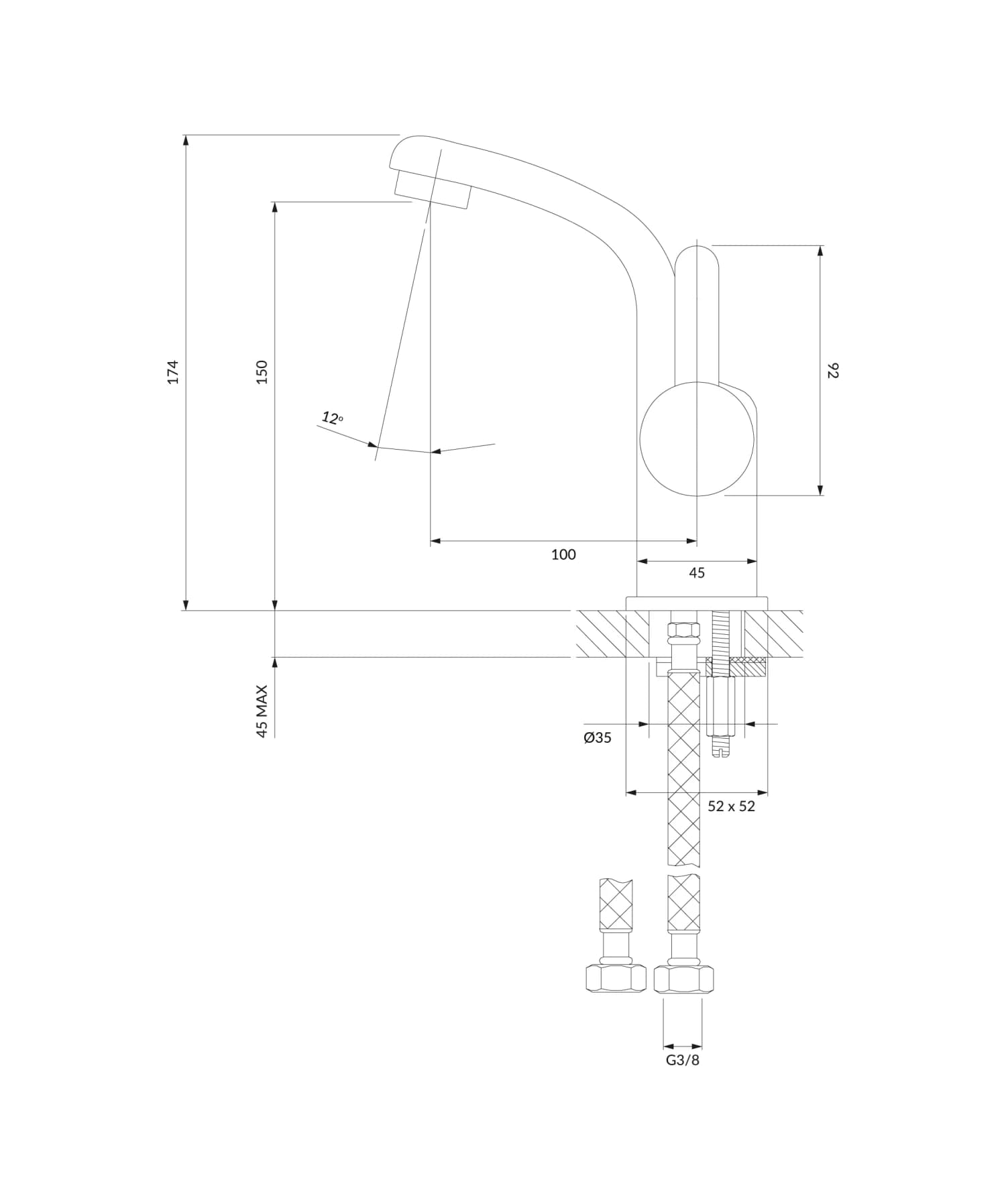 DA5010BL Rysunek techniczny
