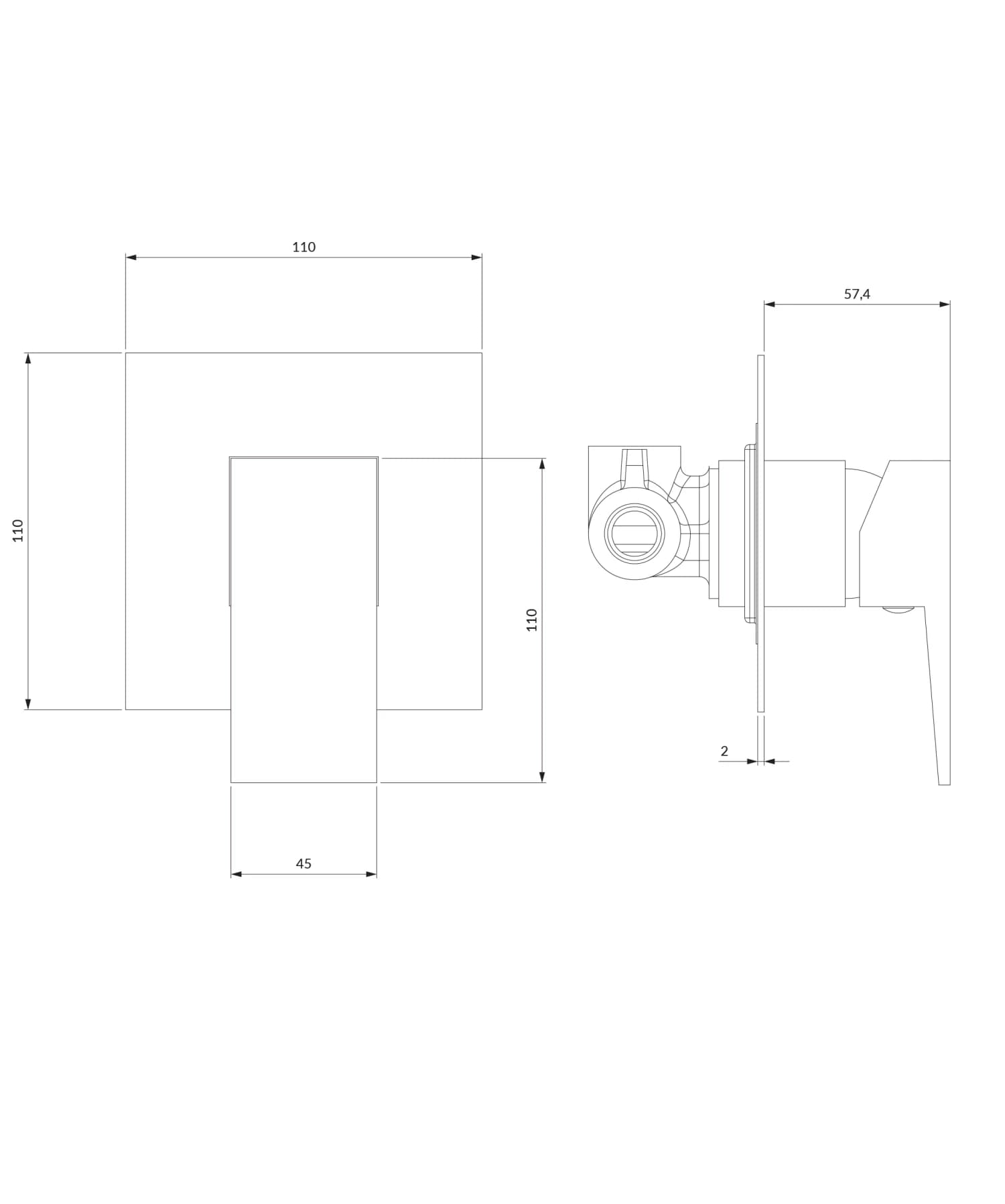 FR7145CR Rysunek techniczny