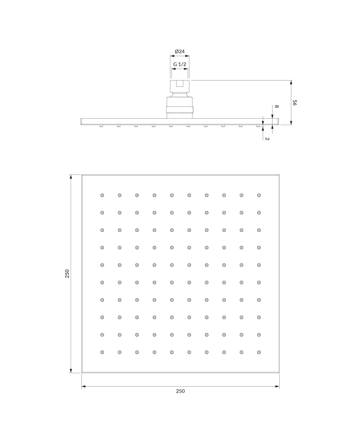 WG225BL Rysunek techniczny
