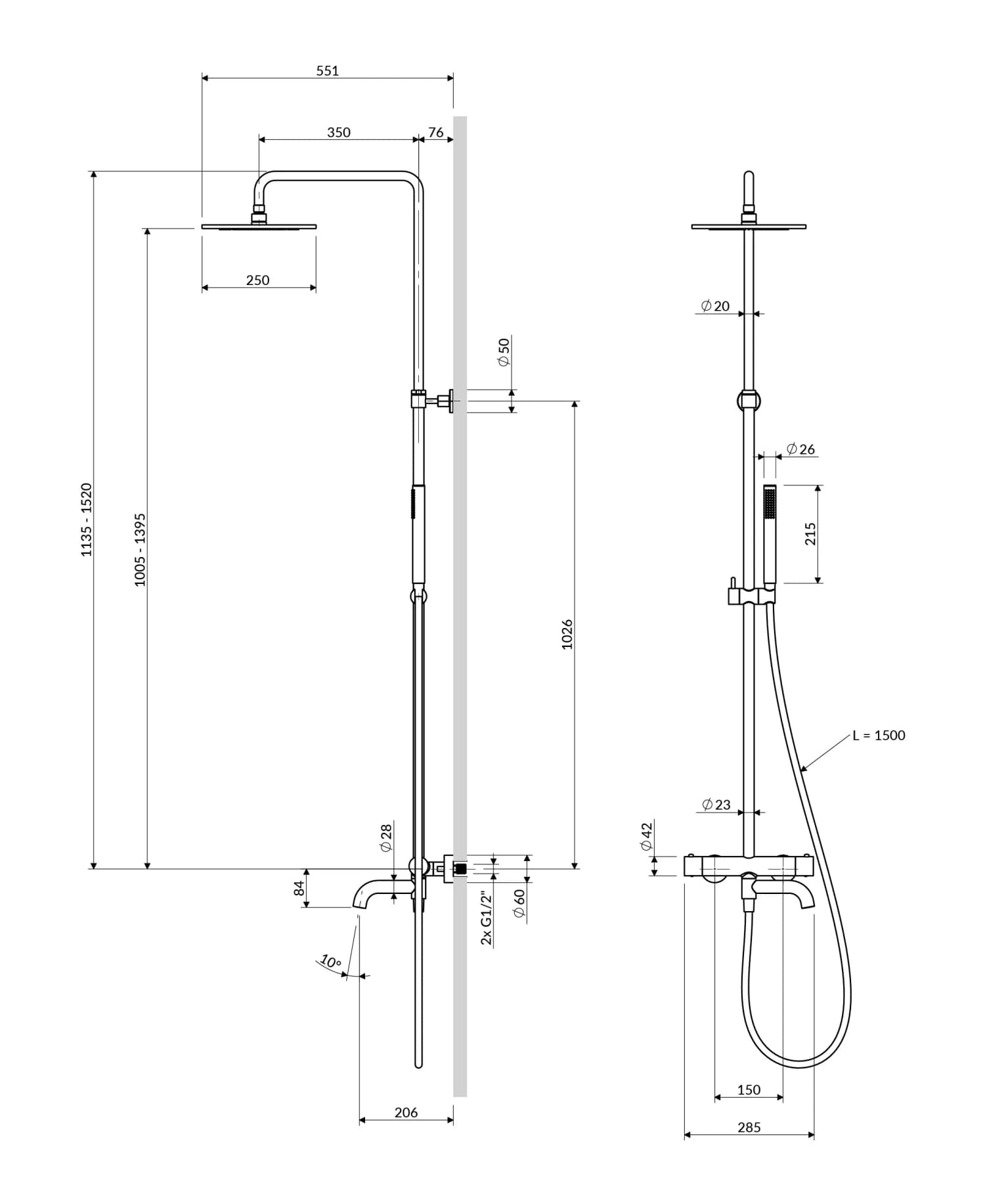 Y1234GL Rysunek techniczny
